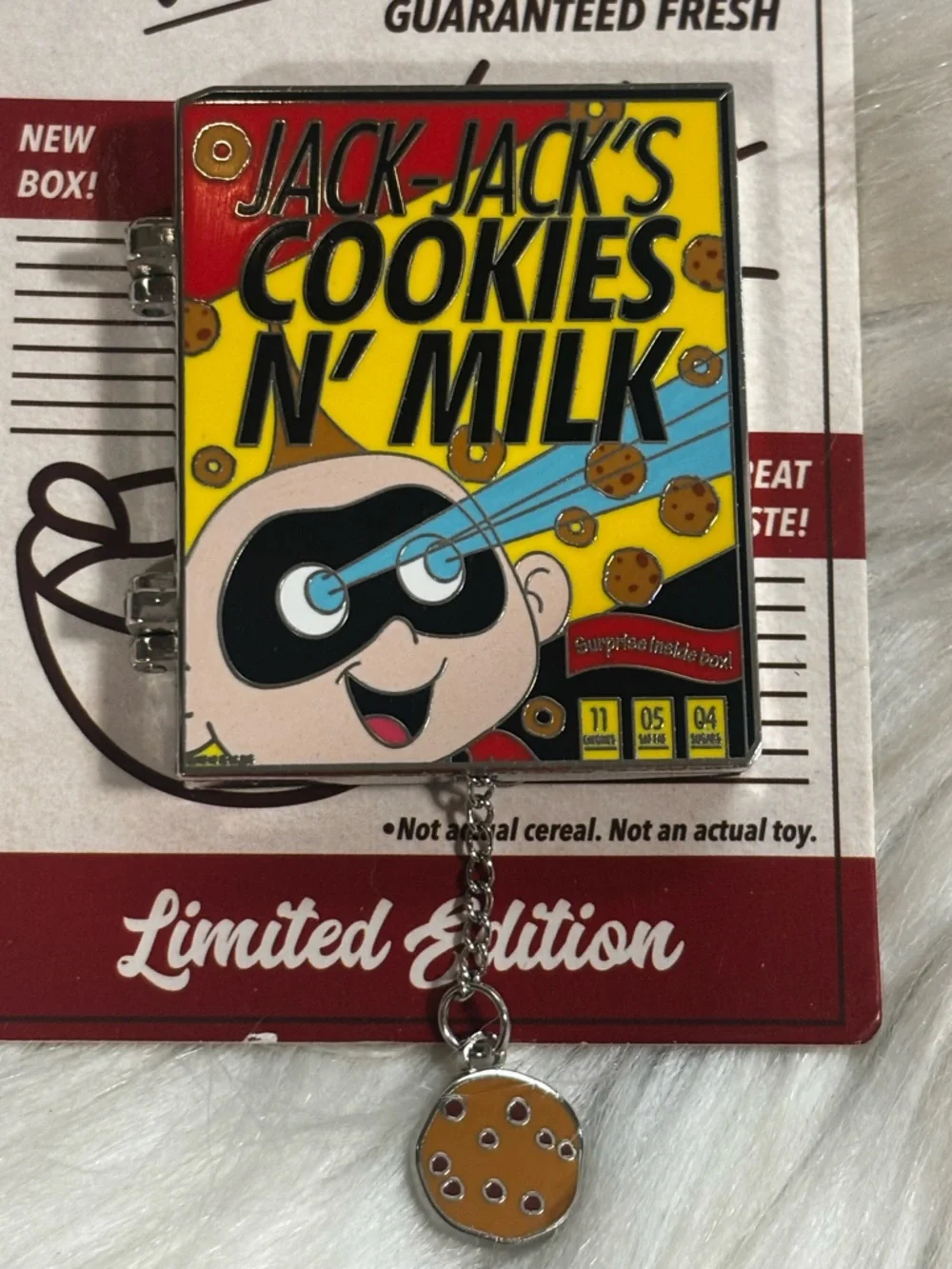 Disney Pin - Start Your Day The Disney Way! - Jack-Jack's Cookies N' Milk Pin